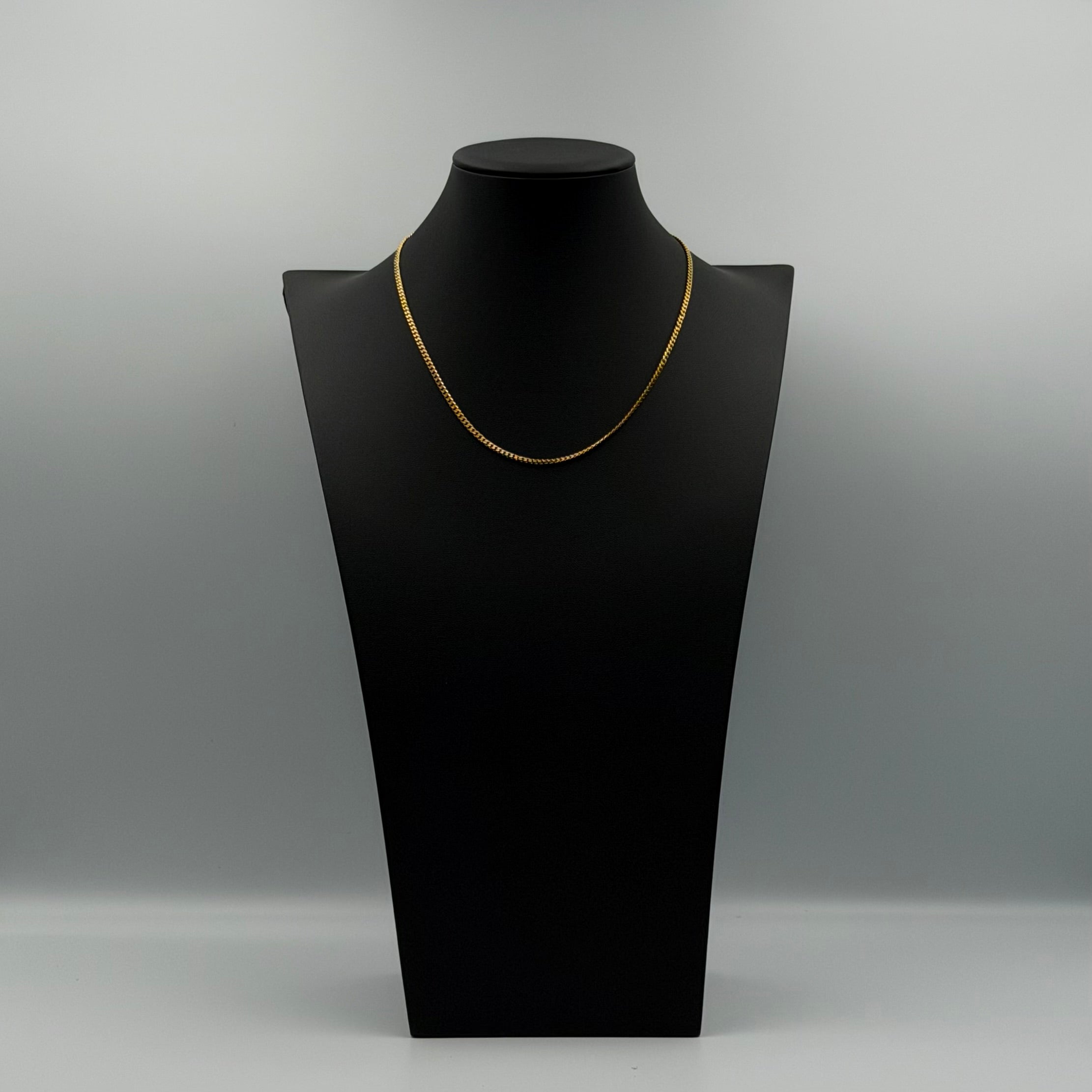 Micro Cuban in Yellow Gold- 3mm