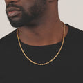 Rope Chain in Yellow Gold- 4mm